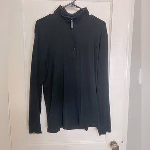 Banana Republic Quarter Zip - Luxury Touch Black - Size Large